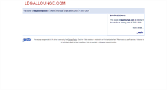 Desktop Screenshot of legallounge.com