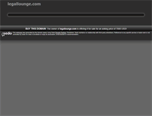 Tablet Screenshot of legallounge.com